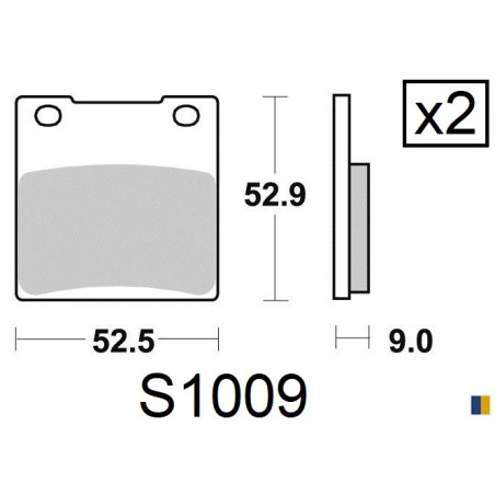 Kyoto rear brake pads - Hyosung GT 600 Comet 2002