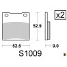 Kyoto rear brake pads - Hyosung GT 600 Comet 2002