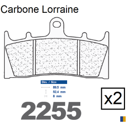 Plaquettes de frein Carbone Lorraine type 2255 XBK5