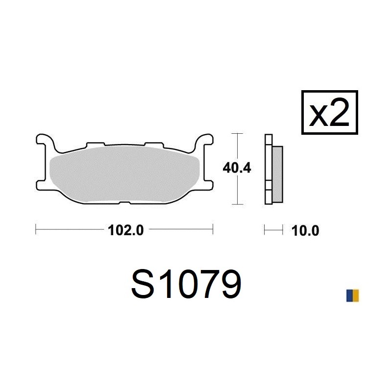 Kyoto front brake pads - Yamaha 950 SCR 2017-2018