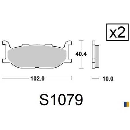 Kyoto front brake pads - Yamaha 950 SCR 2017-2018