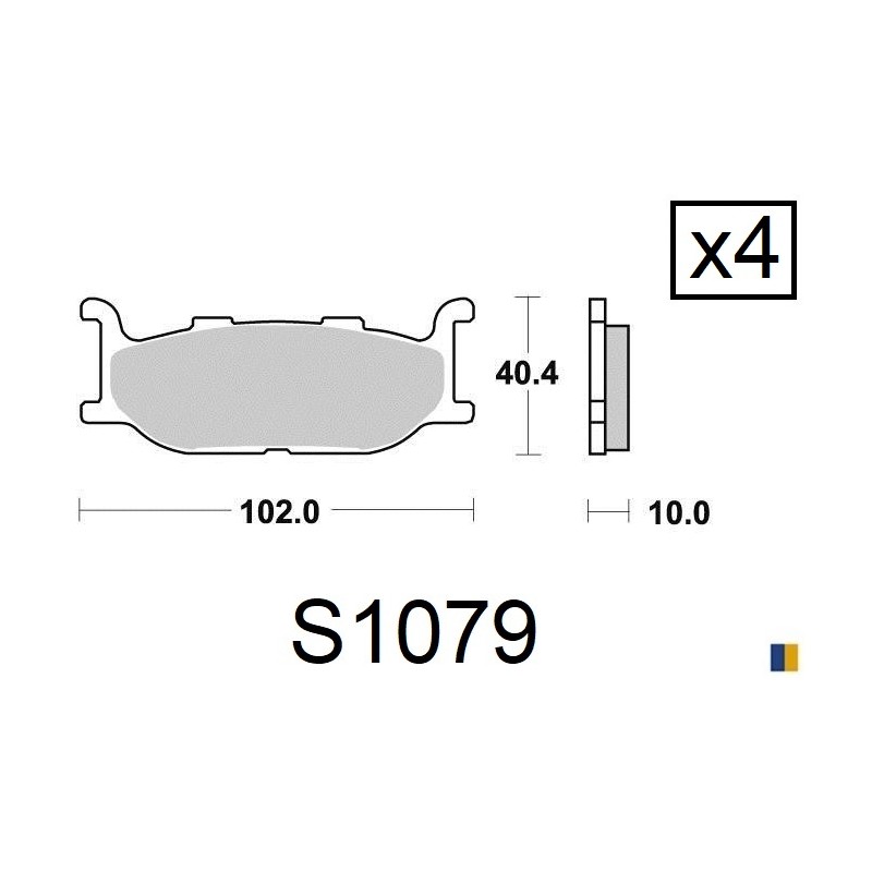 Kyoto front brake pads - Yamaha XV 1100 Virago 1994-1998