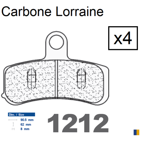 Carbone Lorraine front brake pads Harley Davidson 1690 Fat Bob 2012-2014