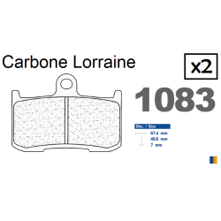 Brake pads Carbone Lorraine type 1083 XBK5