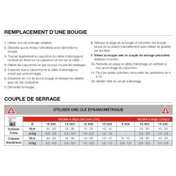 Bougie d'allumage NGK iridium type CPR7EAIX-9 (9198)