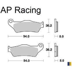 Brake pads AP Racing type LMP1137SC scooter