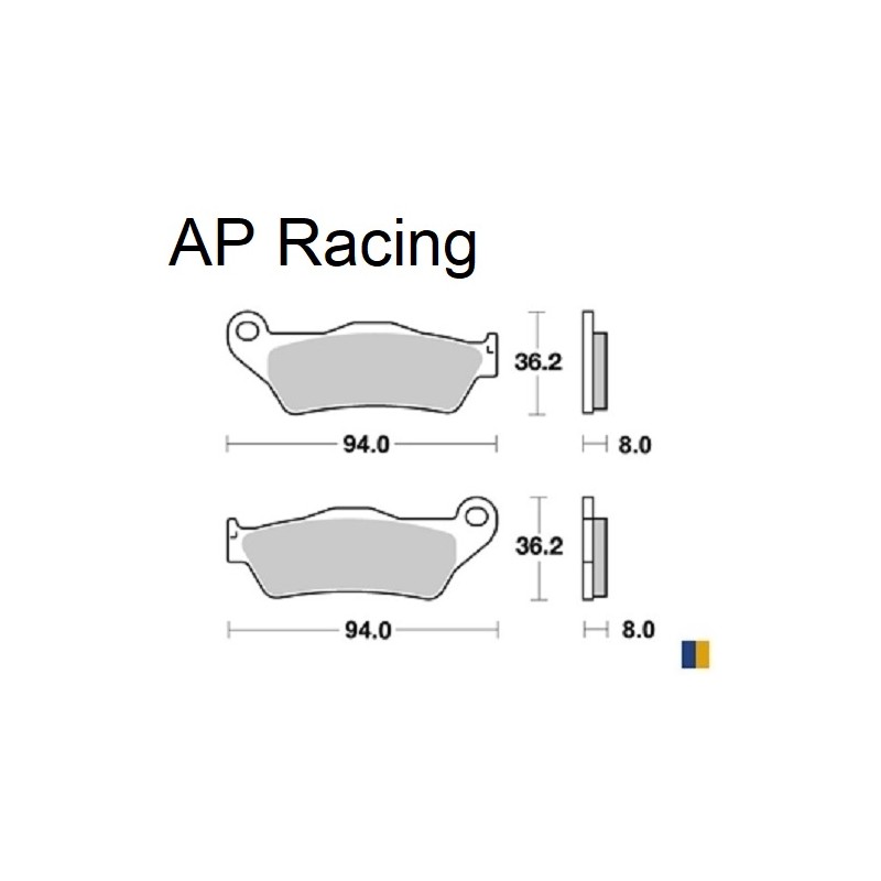 Plaquettes de frein AP Racing type LMP1137SC scooter