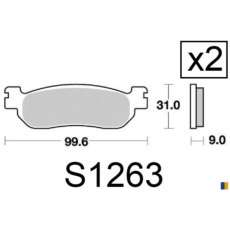 Kyoto rear brake pads - Yamaha VP 250 X-City 2007-2013