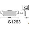 Kyoto rear brake pads - Yamaha VP 250 X-City 2007-2013