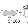 Kyoto rear brake pads - Yamaha VP 250 X-City 2007-2013