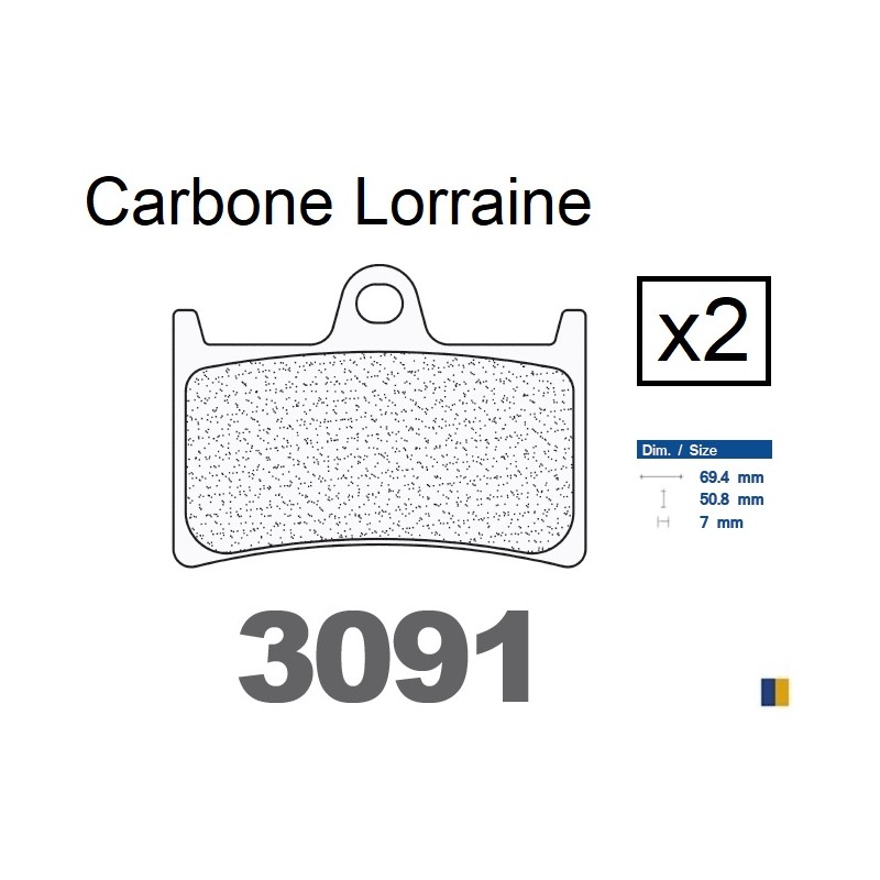 Brake pads Carbone Lorraine type 3091 MSC