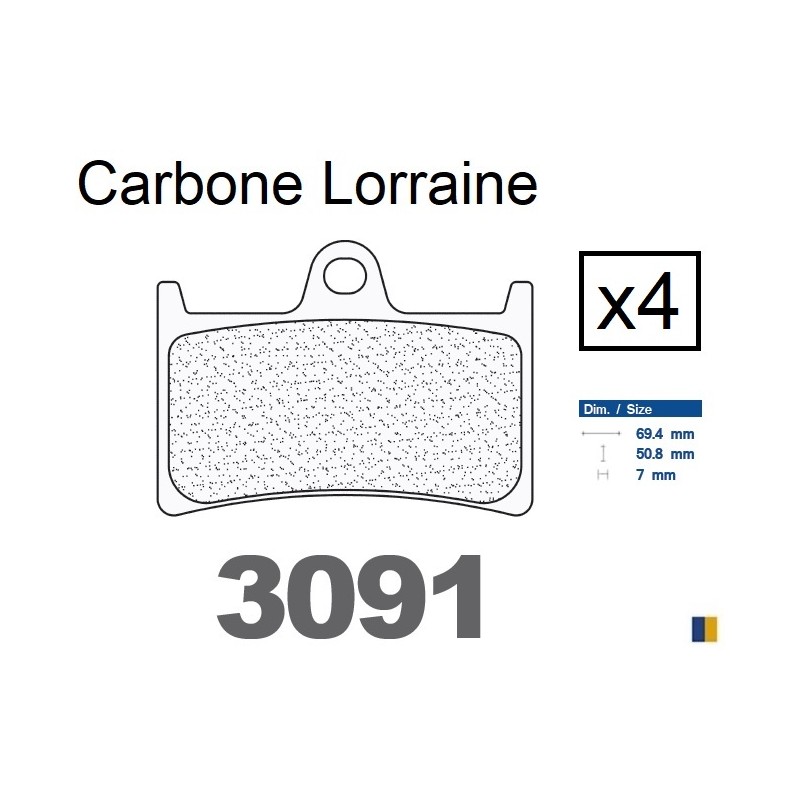 Carbone Lorraine front brake pads - Yamaha XP 500 T-Max 2008-2012