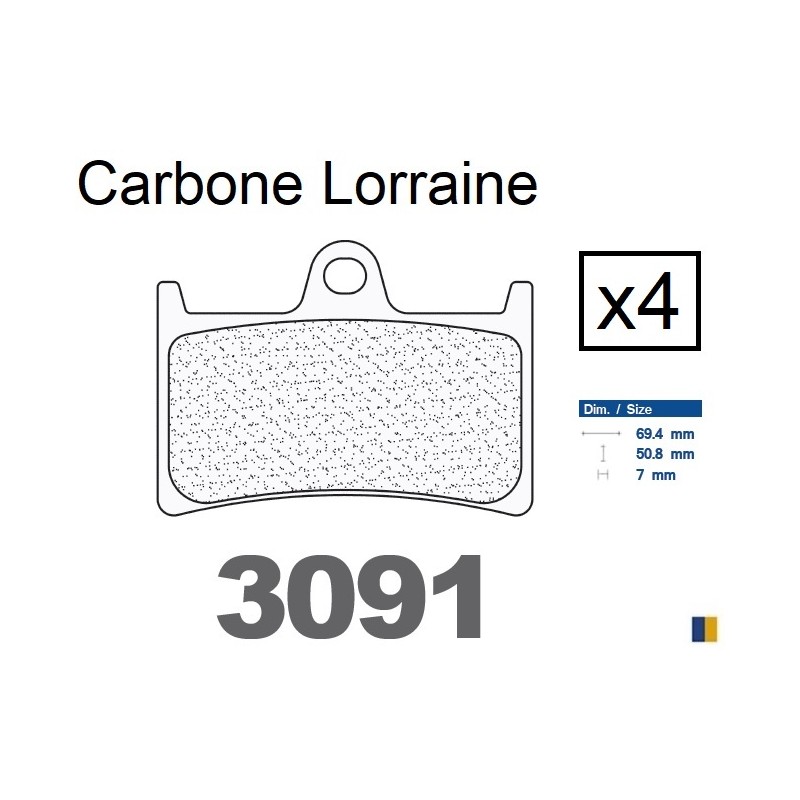 Carbone Lorraine front brake pads - Yamaha XP 530 T-Max /ABS 2012-2016