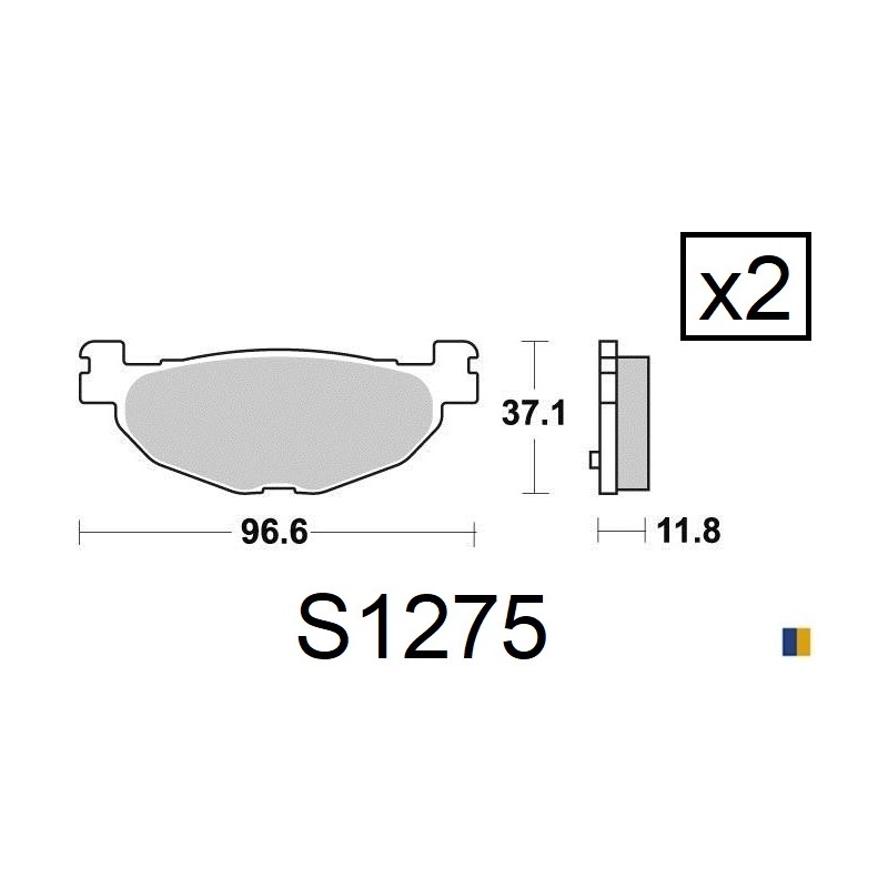 Rear brake pads Kyoto - MBK YP 400 Skyliner 2004-2013