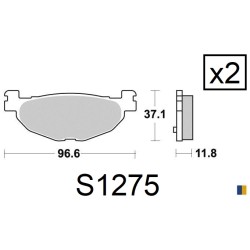 Plaquettes de frein arrière Kyoto - Yamaha XP 500 T-Max /ABS 2004-2011