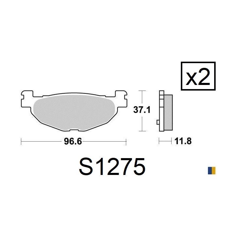 Plaquettes de frein arrière Kyoto - Yamaha YP 400 Majesty 2004-2013