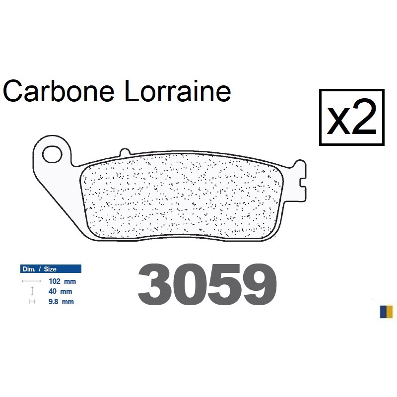 Brake pads Carbone Lorraine type 3059 MSC