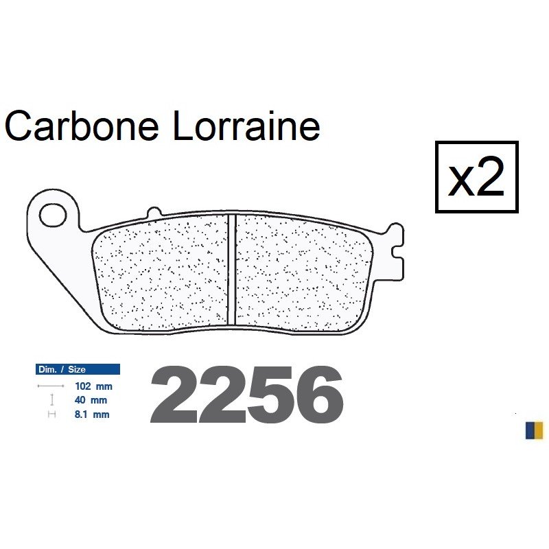 Carbone Lorraine bromsbelägg fram - 2256 XBK5