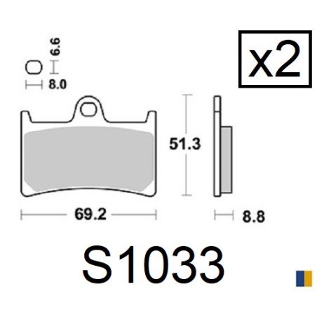 Plaquettes de frein Kyoto type S1033