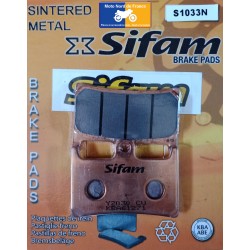 Plaquettes de frein Sifam métal-fritté type S1033N