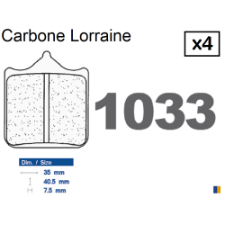 Plaquettes de frein racing Carbone Lorraine type 1033 C60