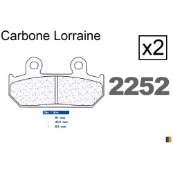 Plaquettes de frein Carbone Lorraine type 2252 XBK5