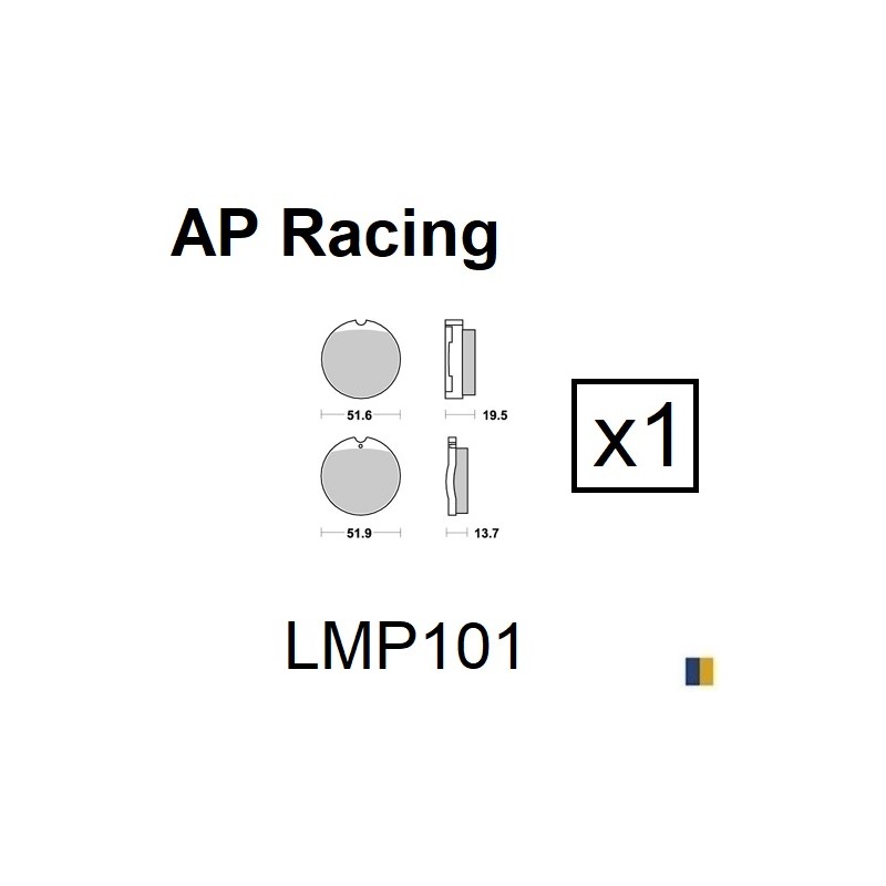 Plaquettes de frein AP Racing type LMP101ST standard