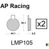 Plaquettes de frein AP Racing type LMP105ST standard