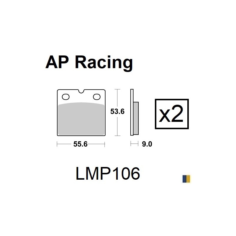 Plaquettes de frein AP Racing type LMP106SF supersport