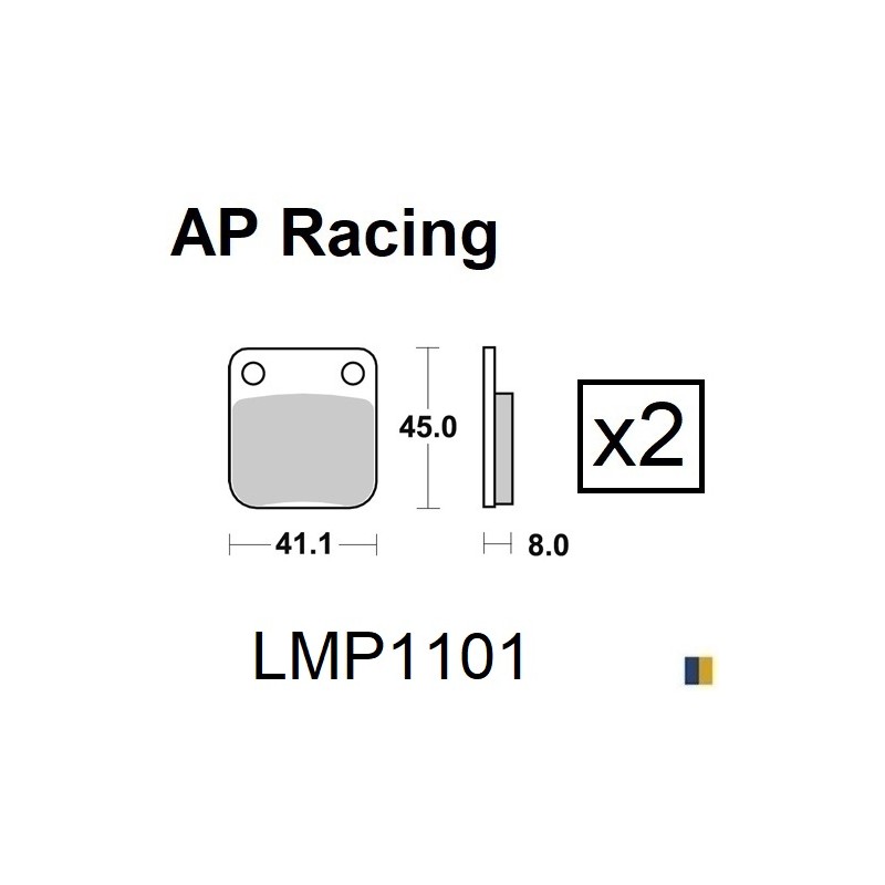 Plaquettes de frein AP Racing type LMP1101SC scooter