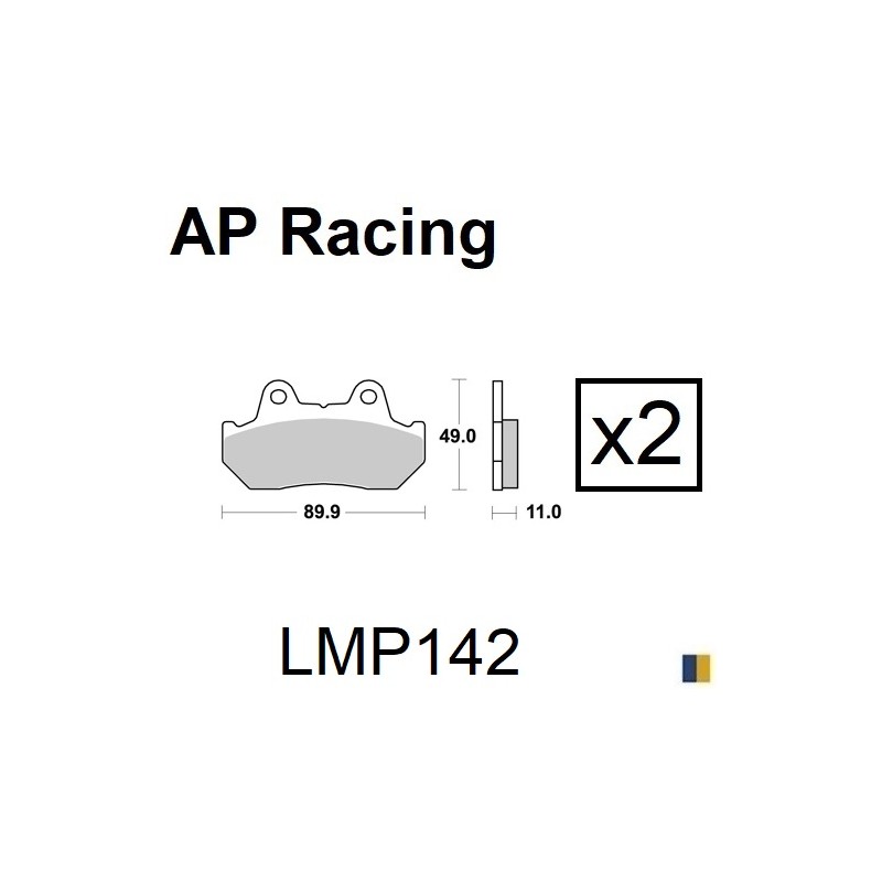 Plaquettes de frein AP Racing type LMP142SF supersport