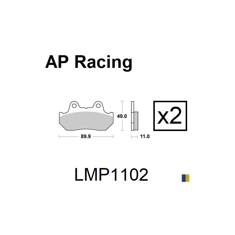 Plaquettes de frein AP Racing type LMP1102SC scooter