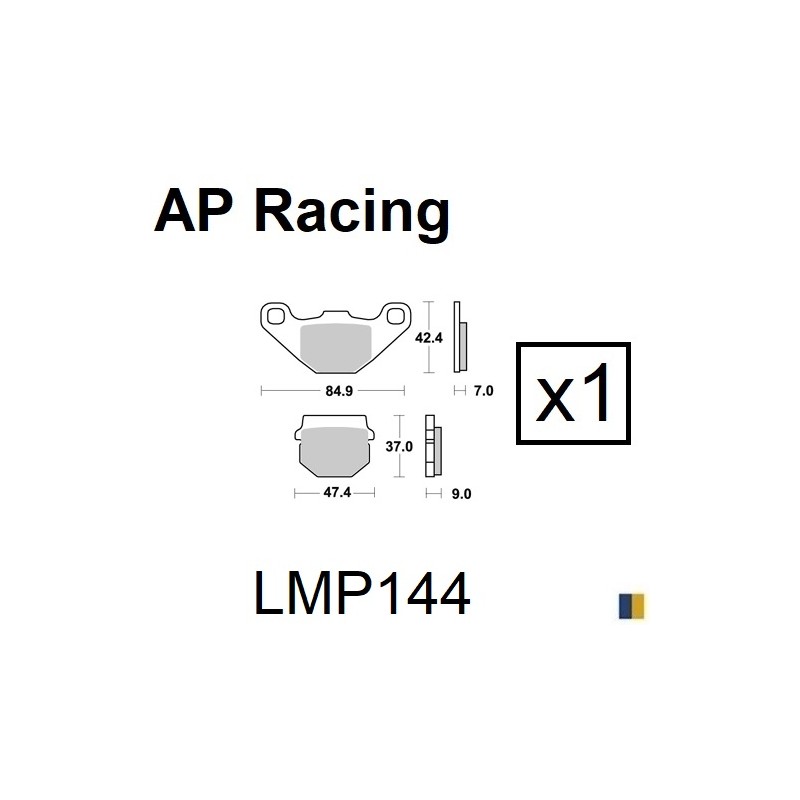 Brake pads AP Racing type LMP144AOR quad-atv