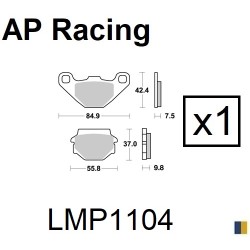 Plaquettes de frein AP Racing type LMP1104SC scooter
