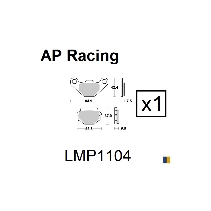 Plaquettes de frein AP Racing type LMP1104SC scooter