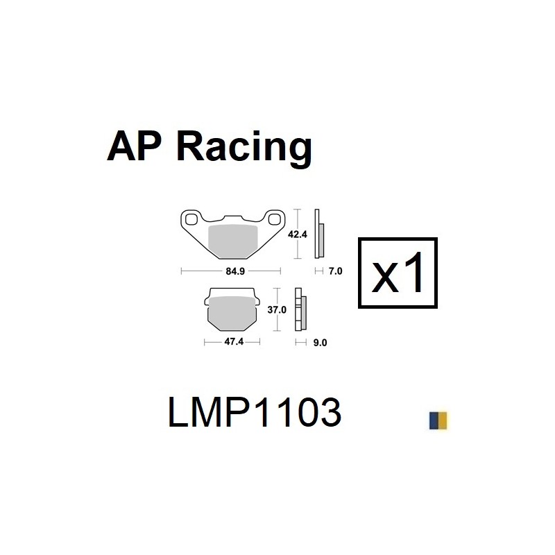 Plaquettes de frein AP Racing type LMP1103SC scooter