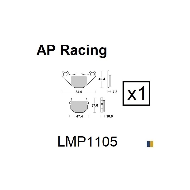 Plaquettes de frein AP Racing type LMP1105SC scooter