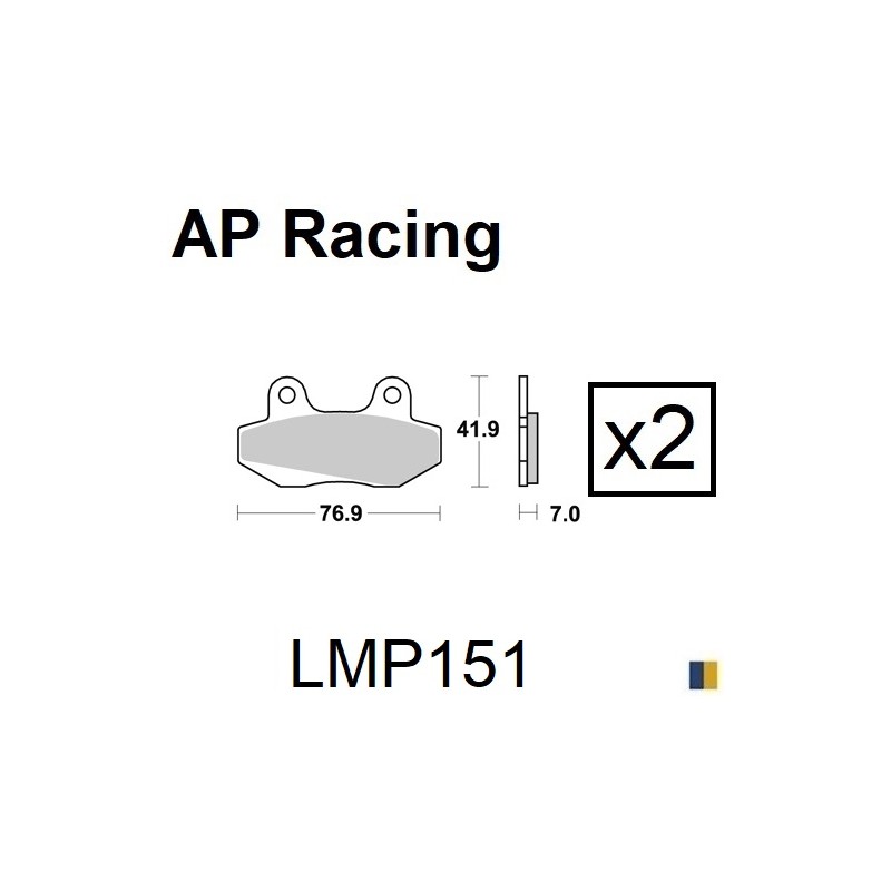 Plaquettes de frein AP Racing type LMP1106SC scooter