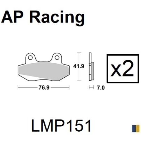 Brake pads AP Racing type LMP1106SC scooter