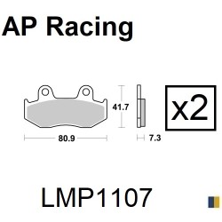 Brake pads AP Racing type LMP1107SC scooter