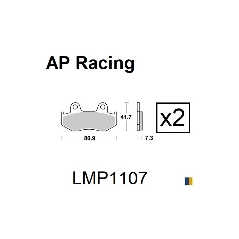 Brake pads AP Racing type LMP1107SC scooter