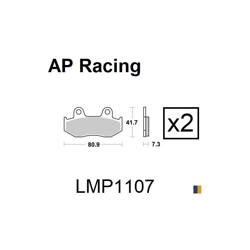 Plaquettes de frein AP Racing type LMP1107SC scooter