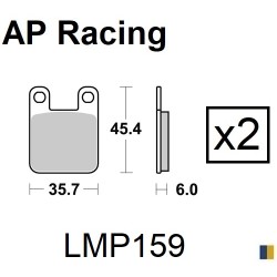 Plaquettes de frein AP Racing type LMP159SF supersport