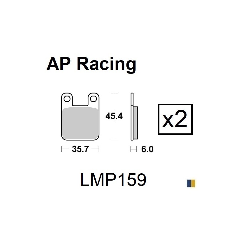 Plaquettes de frein AP Racing type LMP159SF supersport