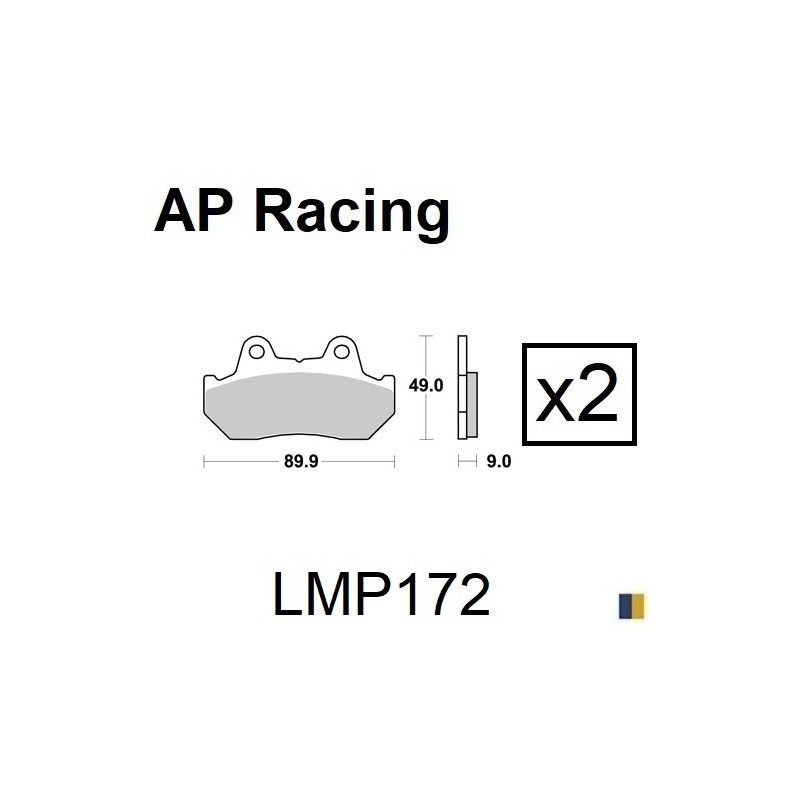 Plaquettes de frein AP Racing type LMP172SF supersport