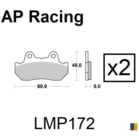 Brake pads AP Racing type LMP172SF supersport