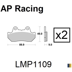 Plaquettes de frein AP Racing type LMP1109SC scooter