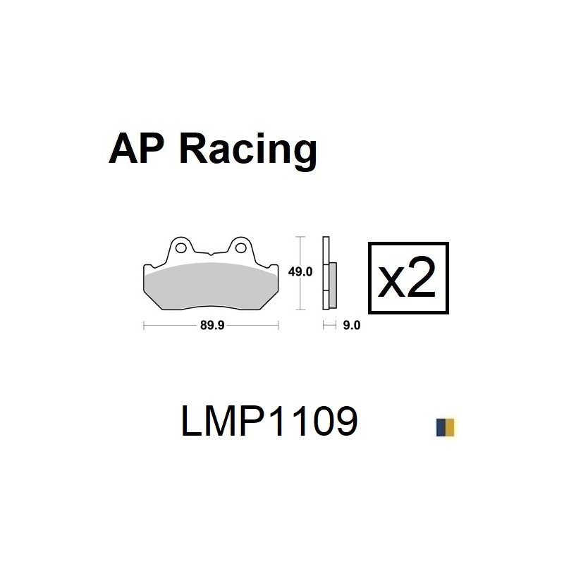 Plaquettes de frein AP Racing type LMP1109SC scooter