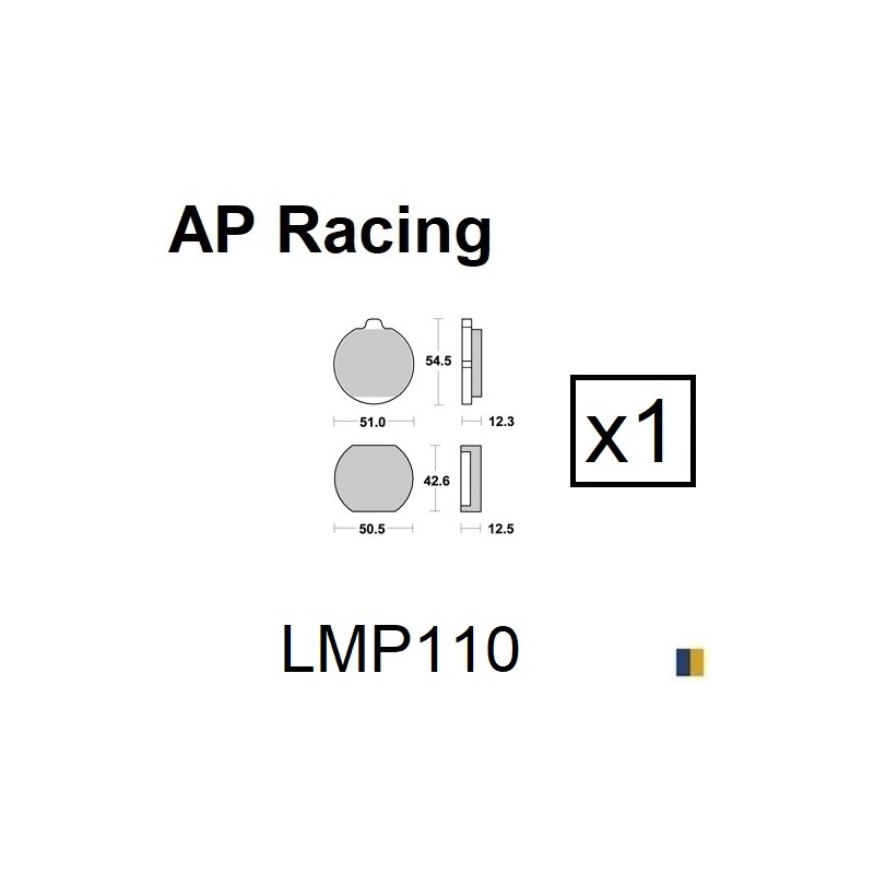 Brake pads AP Racing type LMP110ST standard
