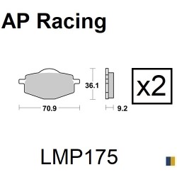Plaquettes de frein AP Racing type LMP1111SC scooter
